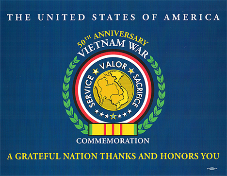Vietnam War Veteran Commemoration Certificate
